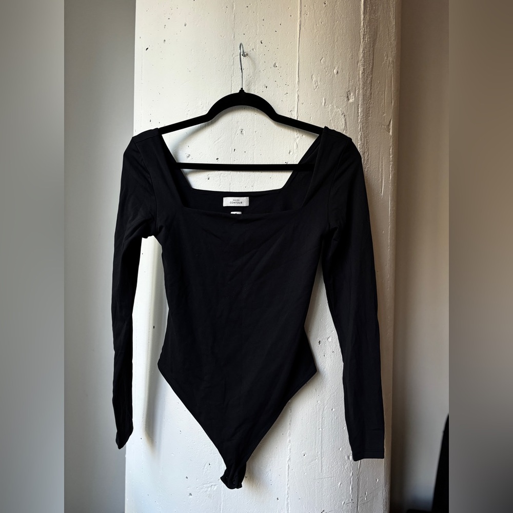 Babaton Contour Black Long Sleeve Bodysuit